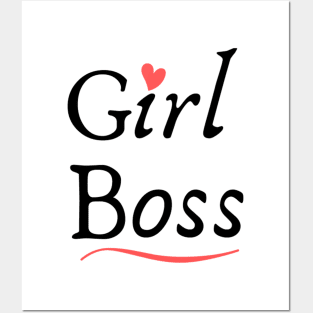 Girl Boss Cute T-shirt Posters and Art